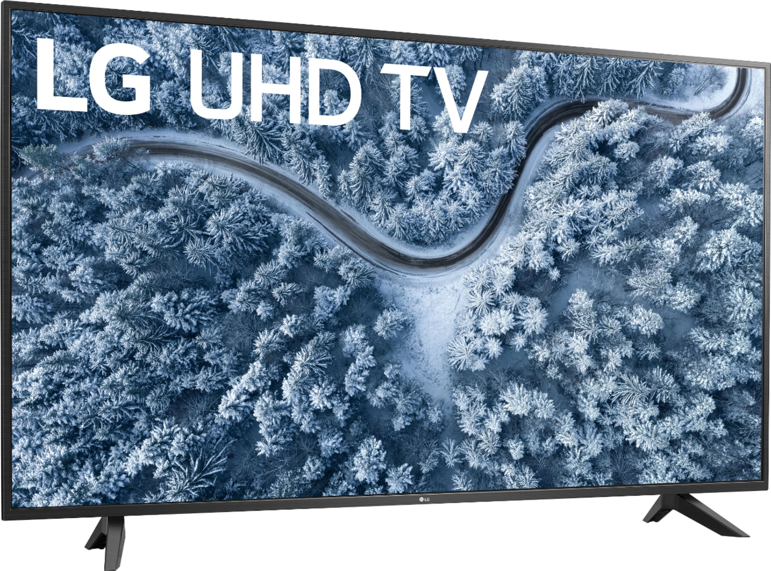 Angle. LG - 65” Class UP7000 Series LED 4K UHD Smart webOS TV - Black.