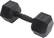 Front. Stack Fitness - 20LB Hex Dumbbell - Black.