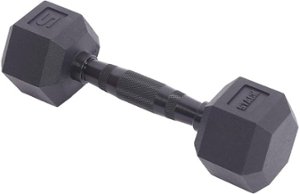 Stack Fitness - 5LB Hex Dumbbell Pair - Black - Front_Zoom