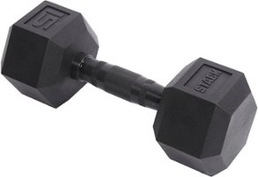 Stack Fitness - 15LB Hex Dumbbell Pair - Black - Front_Zoom