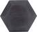 Left. Stack Fitness - 25LB Hex Dumbbell - Black.
