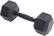 Left. Stack Fitness - 10LB Hex Dumbbell Pair - Black.