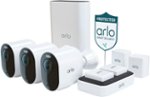 Arlo - Ultra 2 Spotlight 3 Camera Security Bundle (13 pieces) - Indoor/Outdoor, Wireless, 4K System with Color Night Vision - White