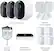Alt View 11. Arlo - Pro 4 Spotlight Camera Security Bundle - 3 Wire-Free Cameras Indoor/Outdoor 2K with Color Night Vision (12 pieces) - White.