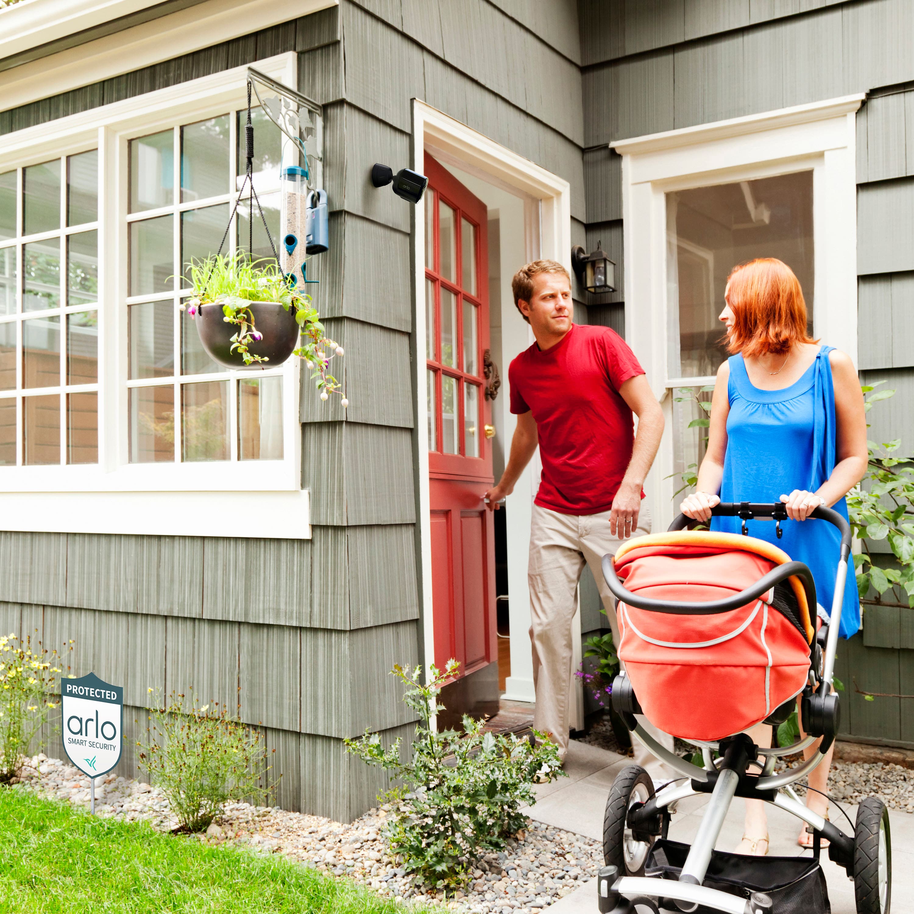 The text on the image reads "arlo smart security."