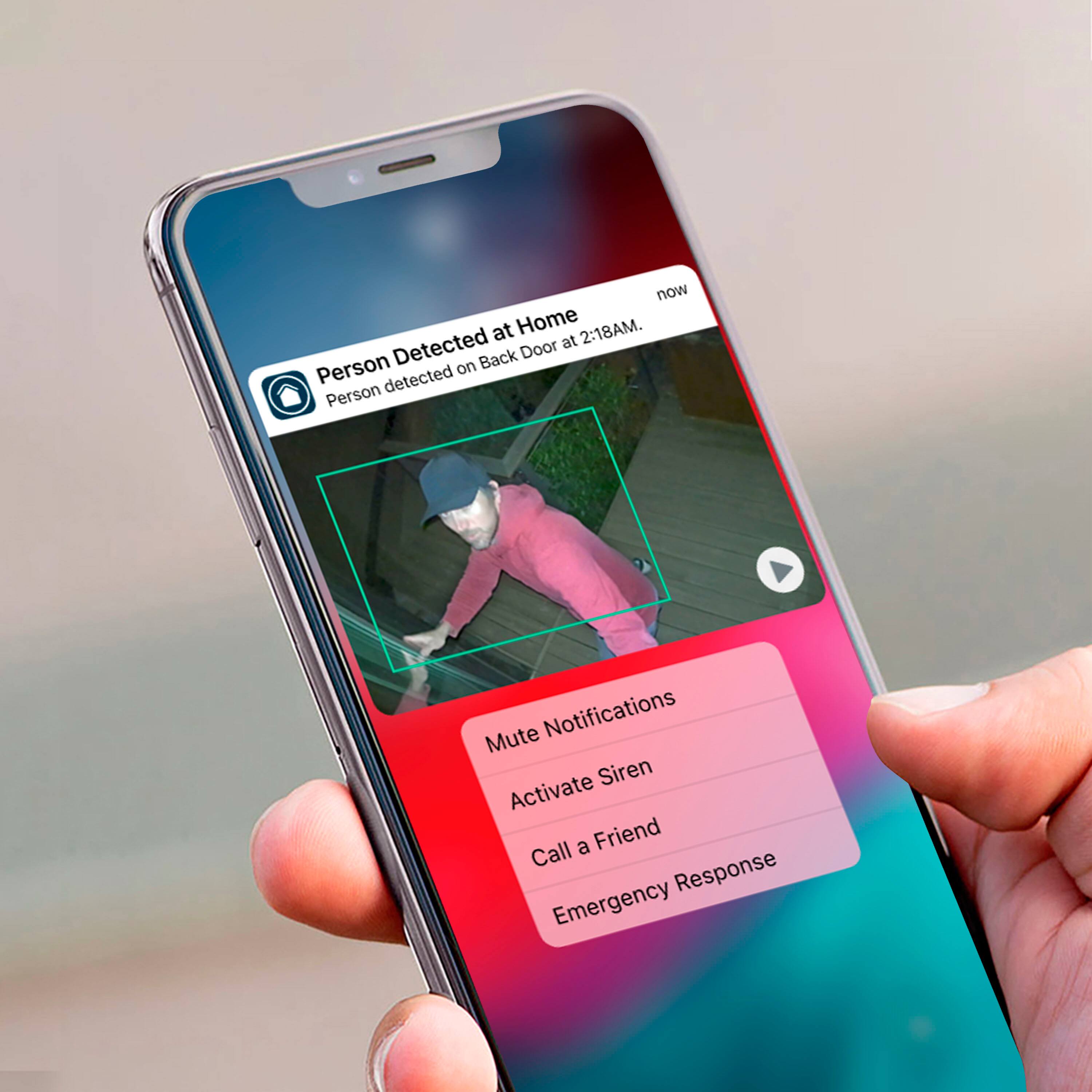 Alt View 13. Arlo - Pro 4 Spotlight Camera, 2 Pack - VMC4250B - Black.