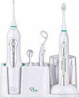 AquaSonic - Rechargeable Electric Toothbrush and Oral Irrigator Set - White - Angle_Zoom