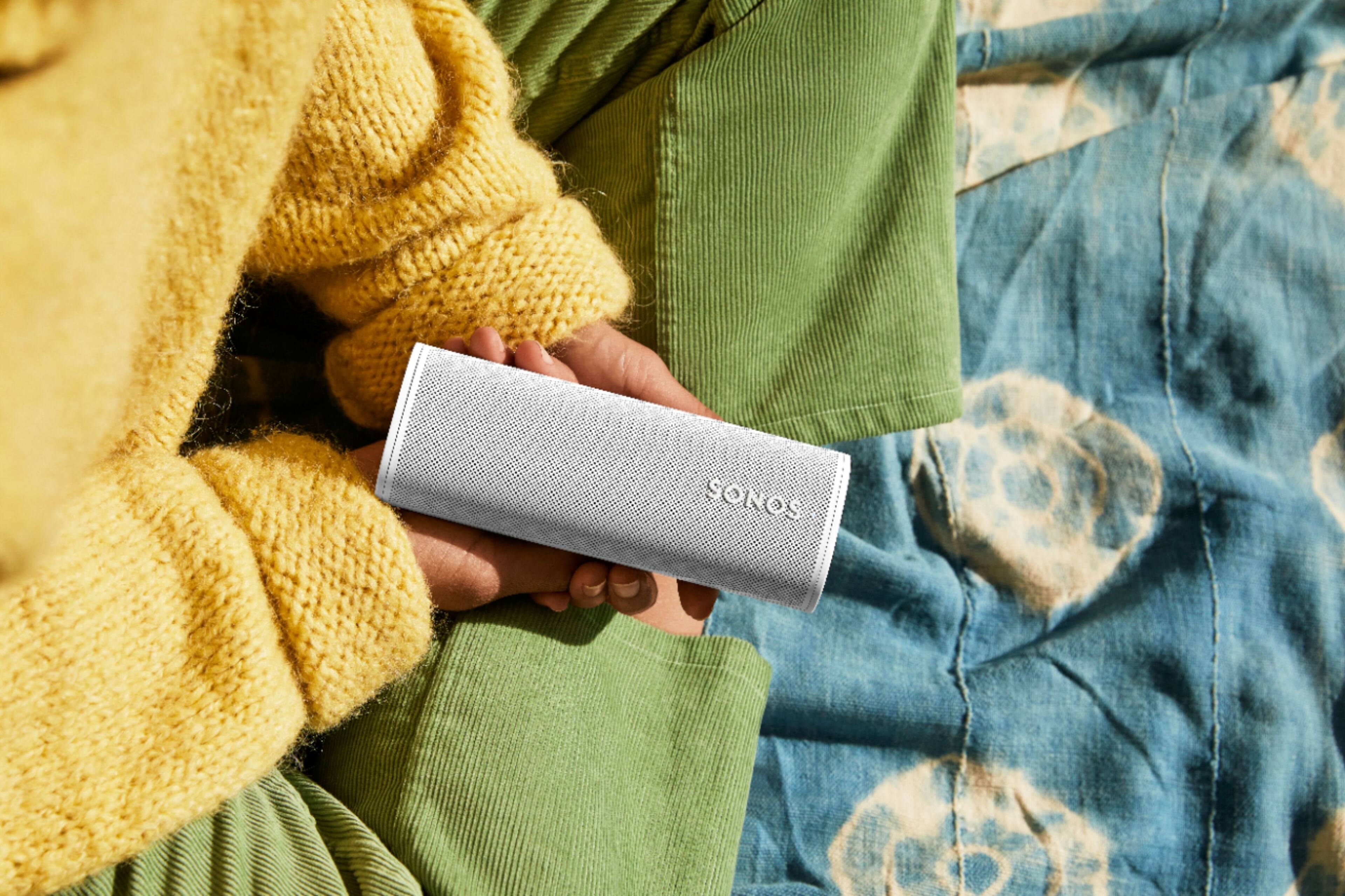Alt View 19. Sonos - Roam Smart Portable Wi-Fi and Bluetooth Speaker with Amazon Alexa and Google Assistant - White.