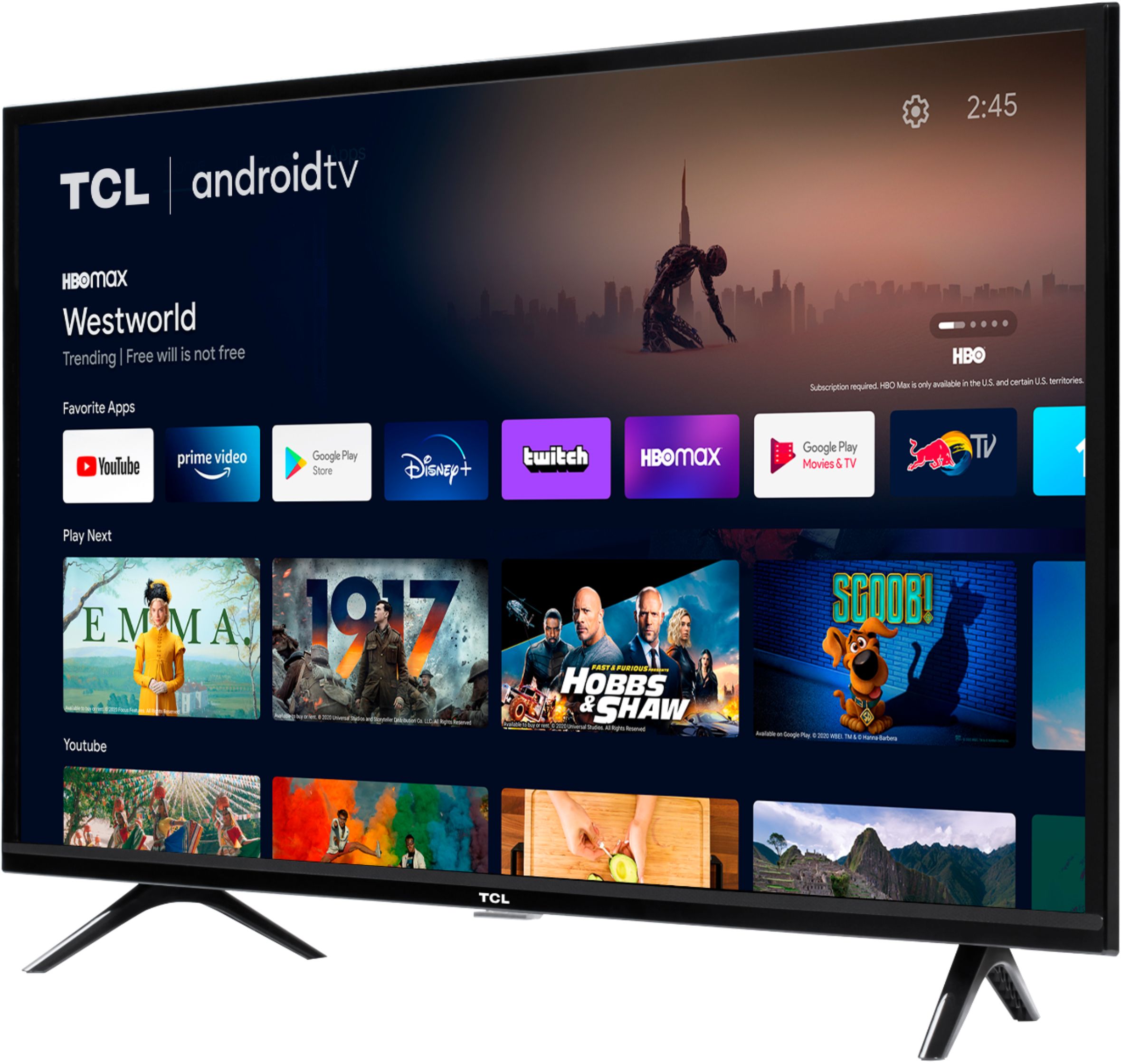 TCL TV 40 Pulgadas Smart TV Full HD 40A343 Android TV : .com