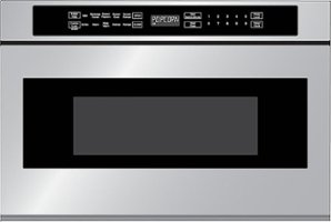 Fulgor Milano - Microwave, 24", Built-In Drawer, 950W, 1.2CuFt - Stainless steel - Front_Zoom