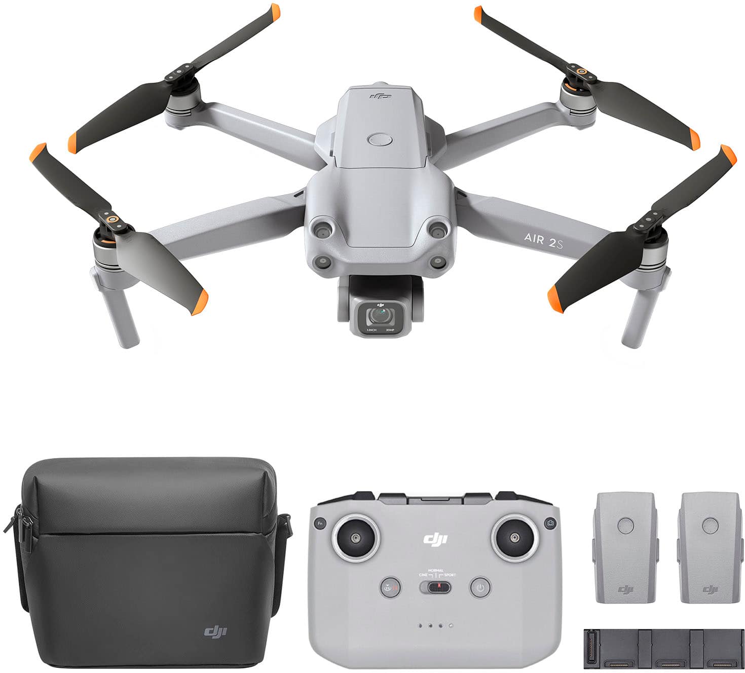  DJI - Air 2S Fly More Combo Drone with Remote Control - Gray