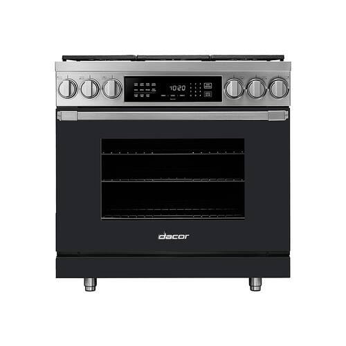 Dacor - Professional 5.2 Cu. Ft. Freestanding Dual Fuel Pure Convection Range with SimmerSear™ - Anthracite