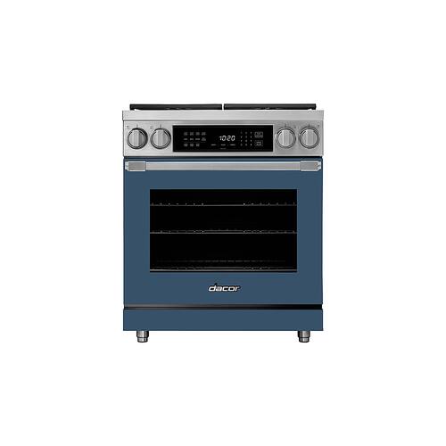 Dacor - Professional 5.2 Cu. Ft. Freestanding Dual Fuel Pure Convection Range with SimmerSear™ - Dark Denim