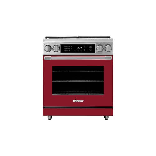 Dacor - Professional 5.2 Cu. Ft. Freestanding Dual Fuel Pure Convection Range with SimmerSear™ - Haute Red