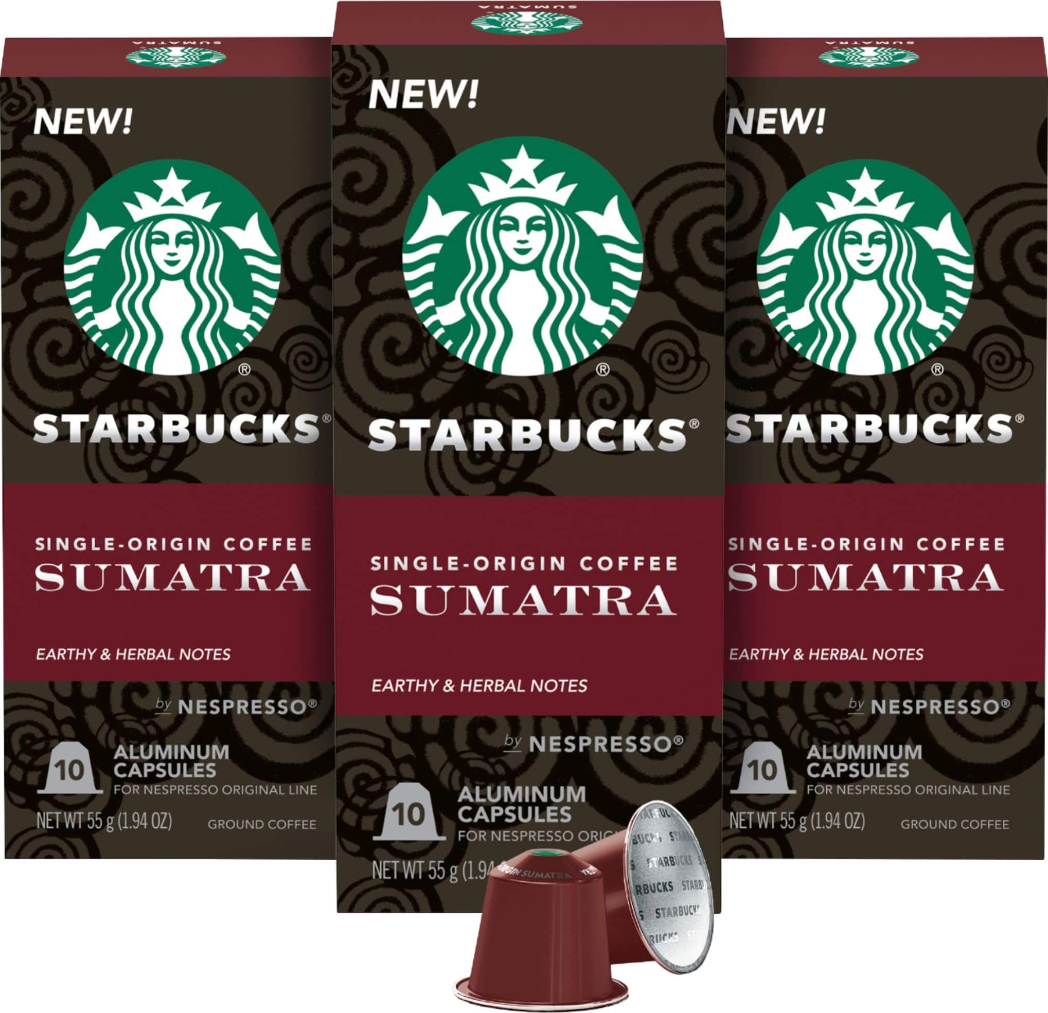Front. Nespresso - Starbucks Single Origin Sumatra 3 Pk.