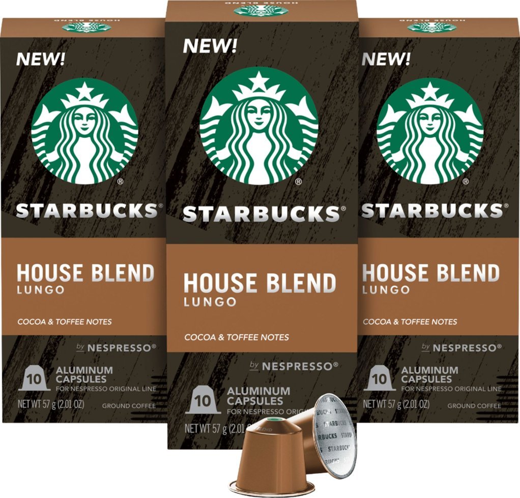 Zoom in on Front Zoom. Nespresso - Starbucks House Blend 3 Pack.