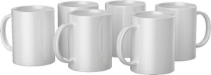 Cricut - Ceramic Mug Blank 15 oz/425 ml (6 ct) - White - Front_Zoom