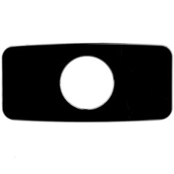 Stinger - Replacement Trim Plate for Most 3" Marine Radios - Black - Front_Zoom