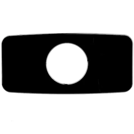 Front. Stinger - Replacement Trim Plate for Most 3" Marine Radios - Black.