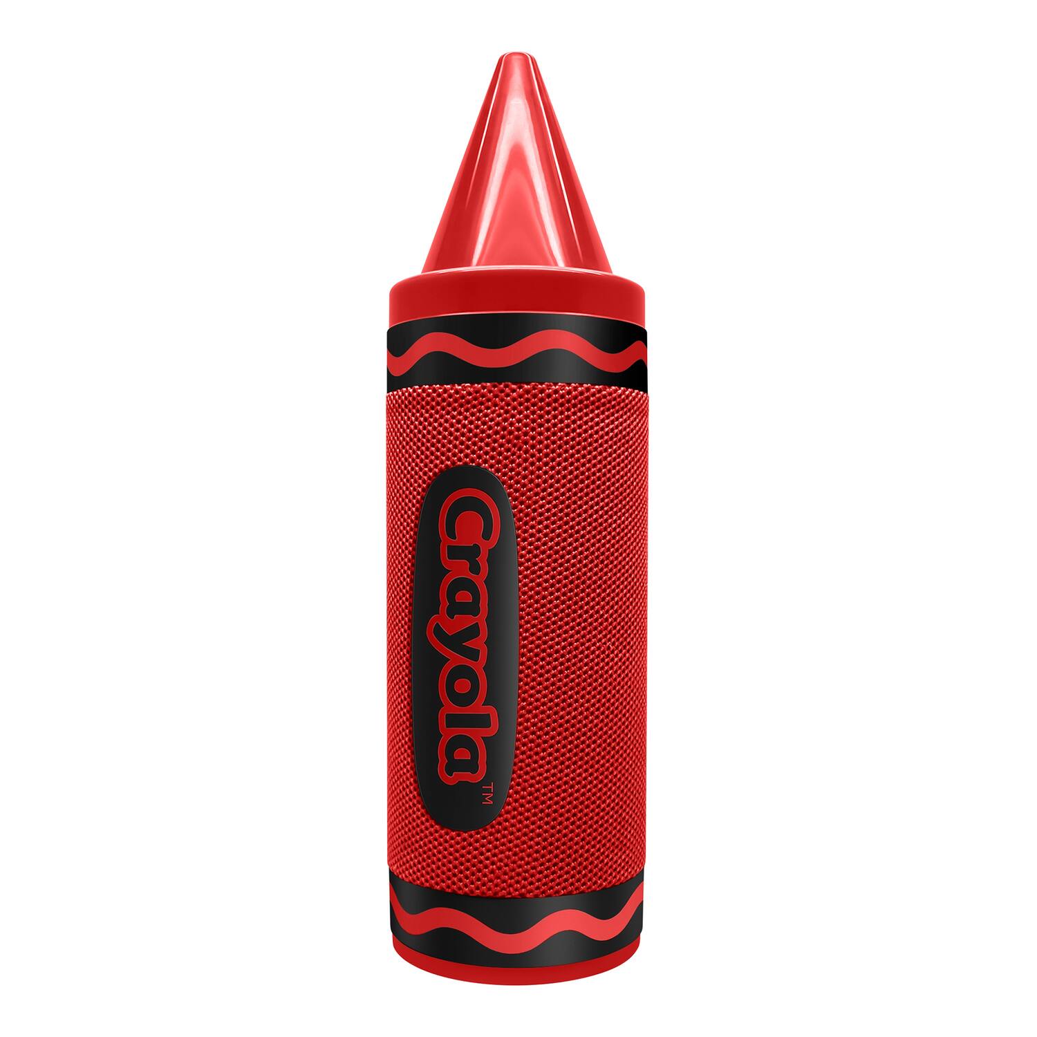 Alt View 2. Crayola - Portable Bluetooth Crayon Speaker with FM Radio CBT450 - Red.