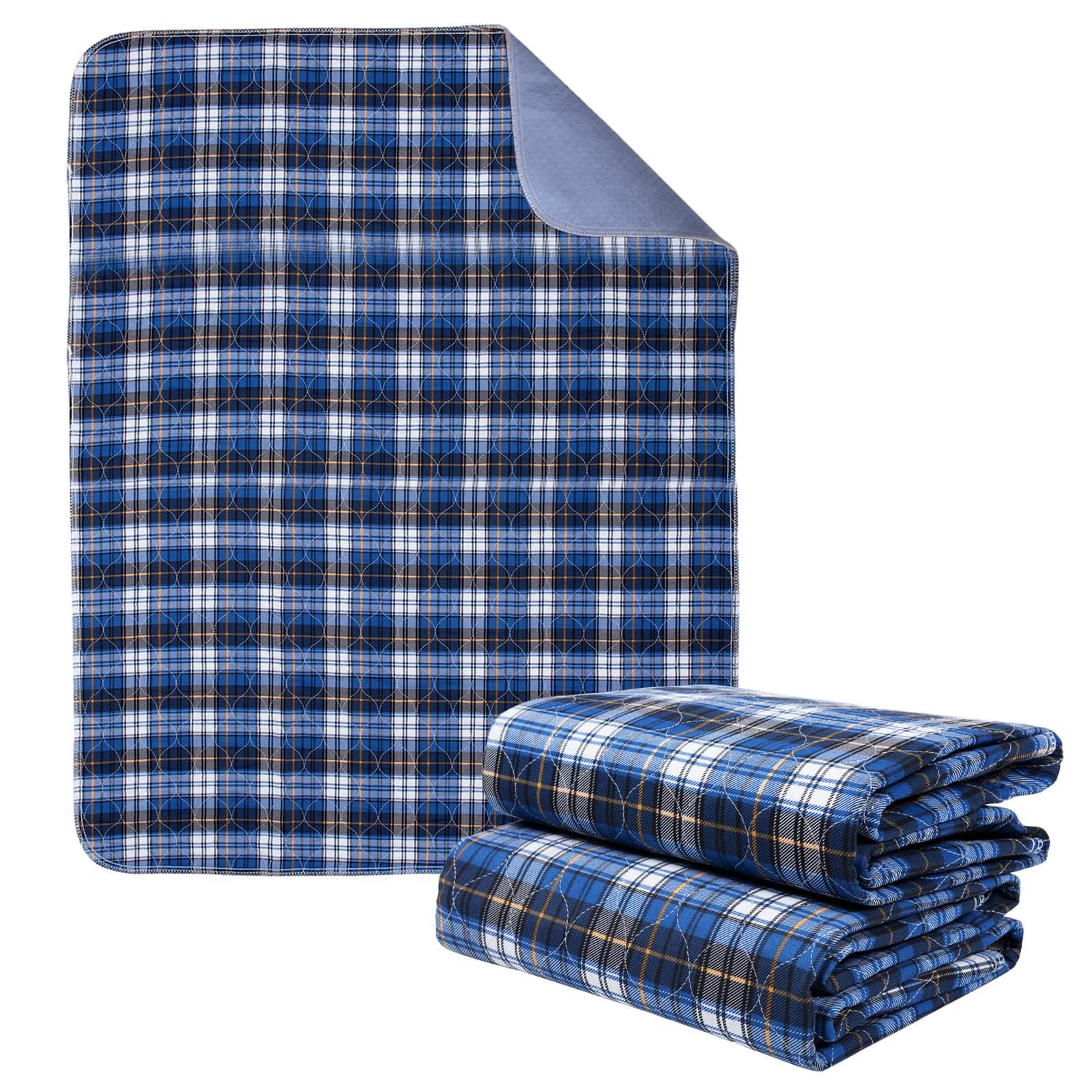 TECH SAFARI - Non slip Bed Pads For Washable Waterproof Adult Adults Dog - Black & Red