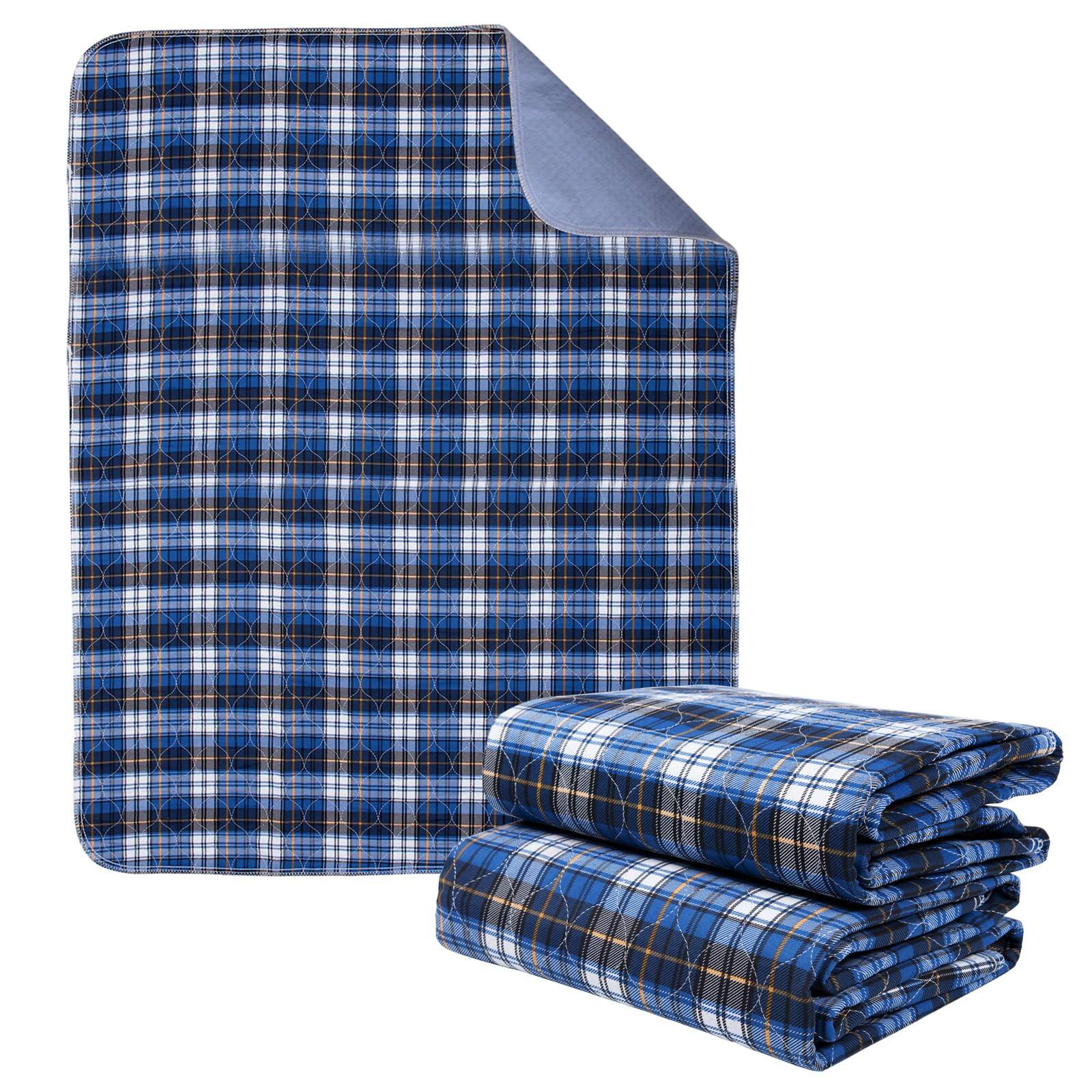 TECH SAFARI - Non slip Bed Pads For Washable Waterproof Adult Adults Dog - Black & Red