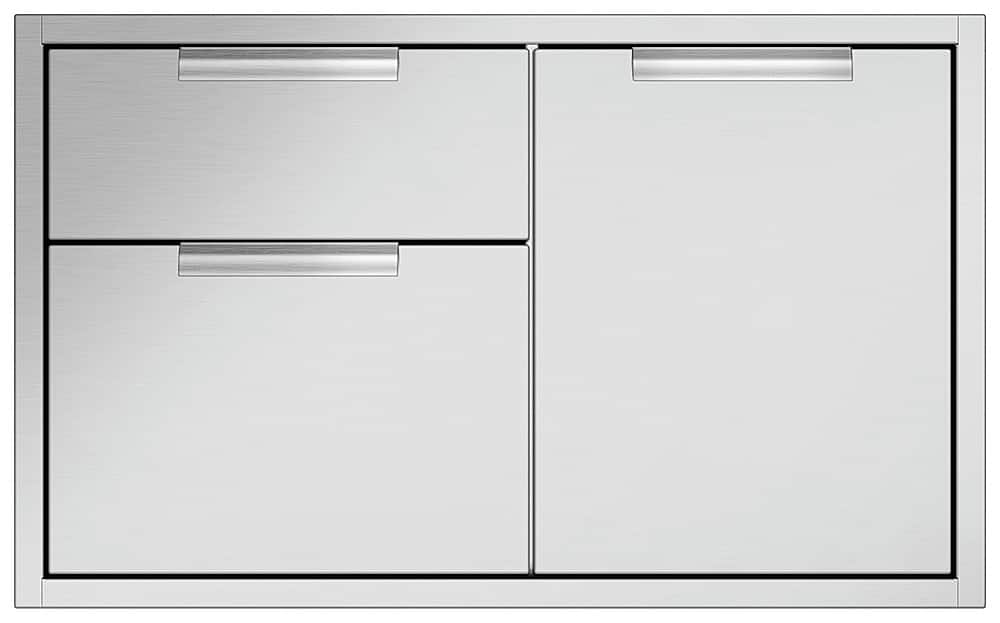 DCS - Professional 36" Built-in Access Drawers - Brushed Stainless Steel - Angle_Zoom