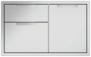DCS by Fisher & Paykel - Professional 36" Built-in Access Drawers - Brushed Stainless Steel - Angle_Zoom