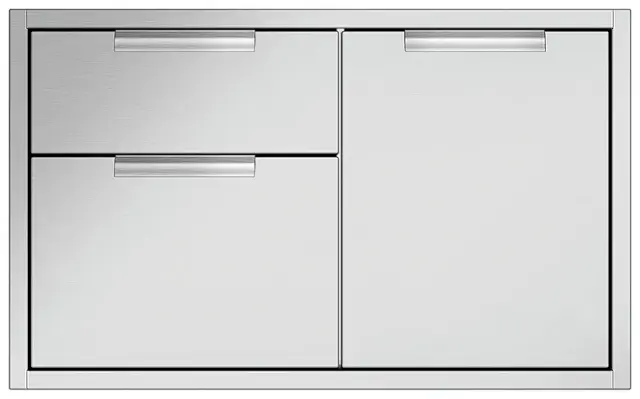DCS - Professional 36" Built-in Access Drawers - Brushed Stainless Steel