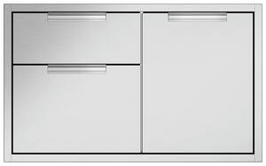 DCS by Fisher & Paykel - Professional 36" Built-in Access Drawers - Brushed stainless steel - Front_Zoom