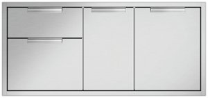 DCS by Fisher & Paykel - Professional 48" Built-in Access Drawers - Brushed stainless steel - Front_Zoom