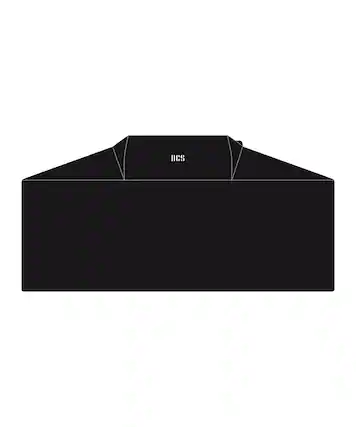 Angle. DCS - 36" Freestanding Grill Cover - Black.