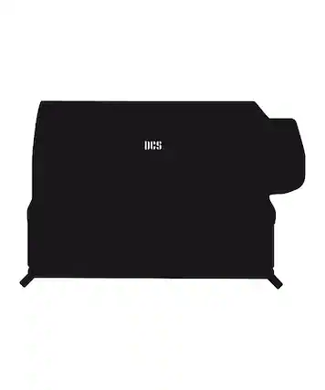 Angle. DCS - 36" Built-In Grill Cover - Black.