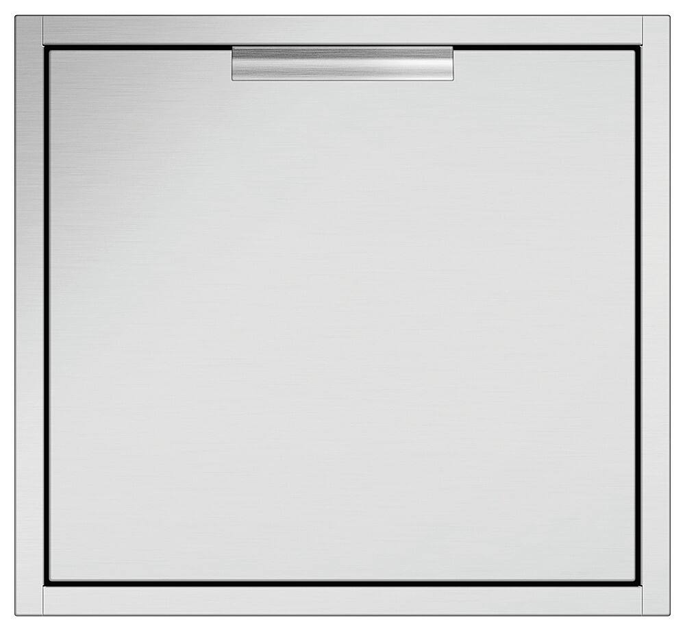 Angle. DCS - Professional 24" Built-in Access Drawer - Brushed Stainless Steel.