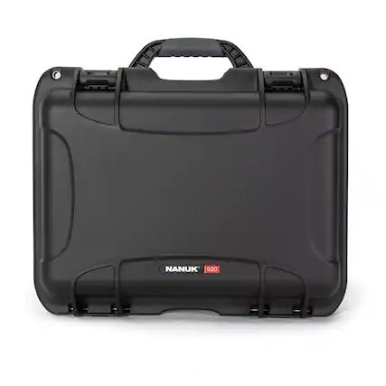 Front. NANUK - 15” Waterproof Briefcase with Foam Insert - Black.