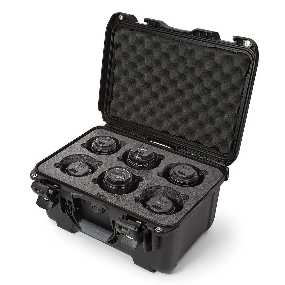 Left View: NANUK - 16.9” Waterproof Briefcase with Foam Insert - Black