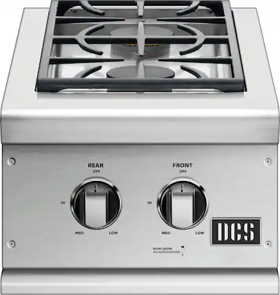 Angle. DCS - Professional 14.6" Side Burner - Stainless steel.