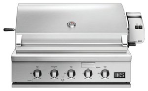 DCS by Fisher & Paykel - Traditional 36" Built-In Gas Grill - Brushed Stainless Steel - Angle_Zoom