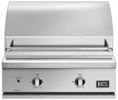 Angle. DCS - 30" Series 7 Grill, Non Rotis, Natural Gas - Brushed Stainless Steel.