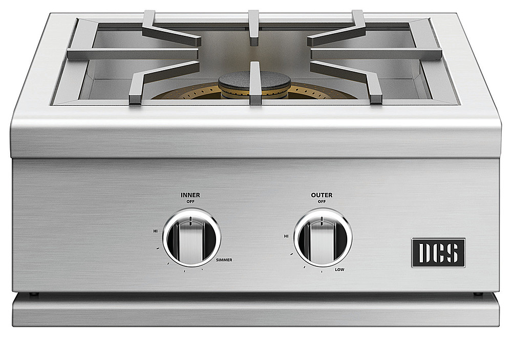 Angle View: DCS by Fisher & Paykel - Professional 14.6" Gas Cooktop - Stainless steel