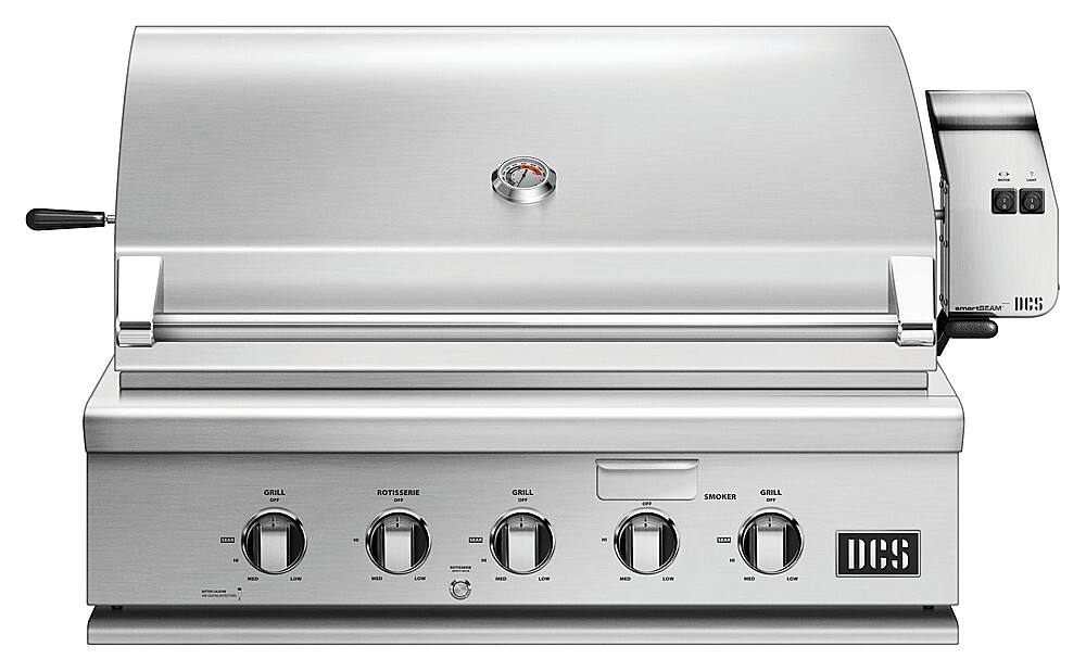 Angle. DCS - 36" Series 7 Grill, LP Gas - Brushed Stainless Steel.