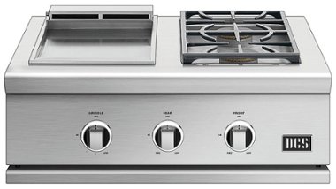 DCS by Fisher & Paykel - Series 9 Double Gas Burner with Griddle - Stainless Steel - Angle_Zoom