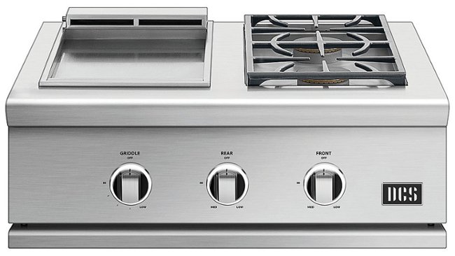DCS by Fisher & Paykel - Series 9 Double Gas Burner with Griddle - Stainless Steel_0