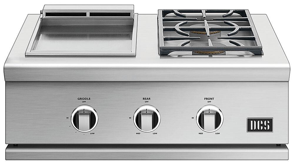 DCS - Series 9 Double Gas Burner with Griddle - Stainless Steel