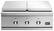 Alt View 11. DCS - Series 9 Double Gas Burner with Griddle - Stainless Steel.