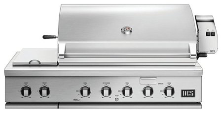 DCS by Fisher & Paykel - 48" Series 7 Grill with Integrated Side Burners, LP Gas - Brushed Stainless Steel