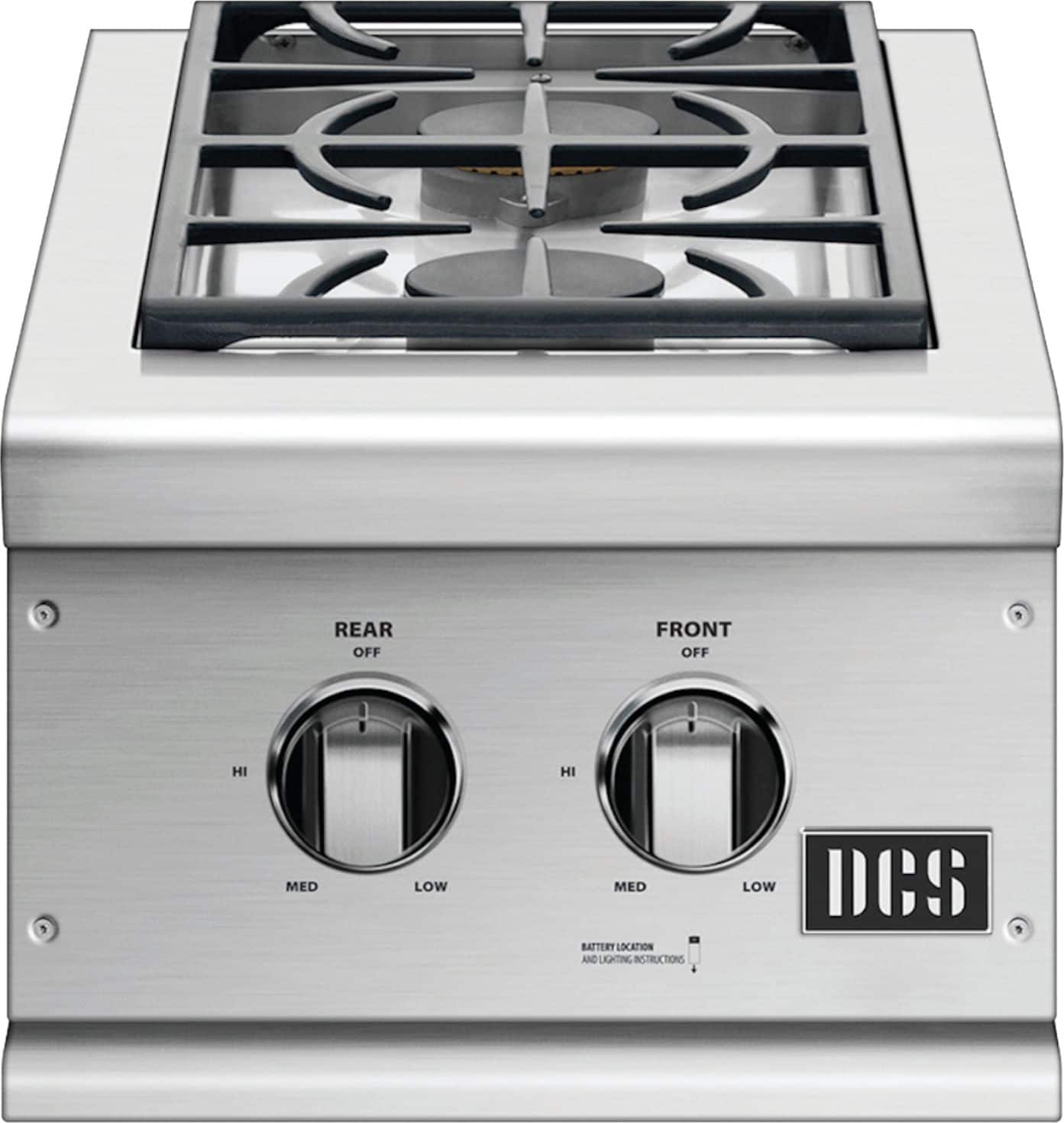 DCS - Professional 14.6" Side Burner - Stainless Steel - Angle_Zoom