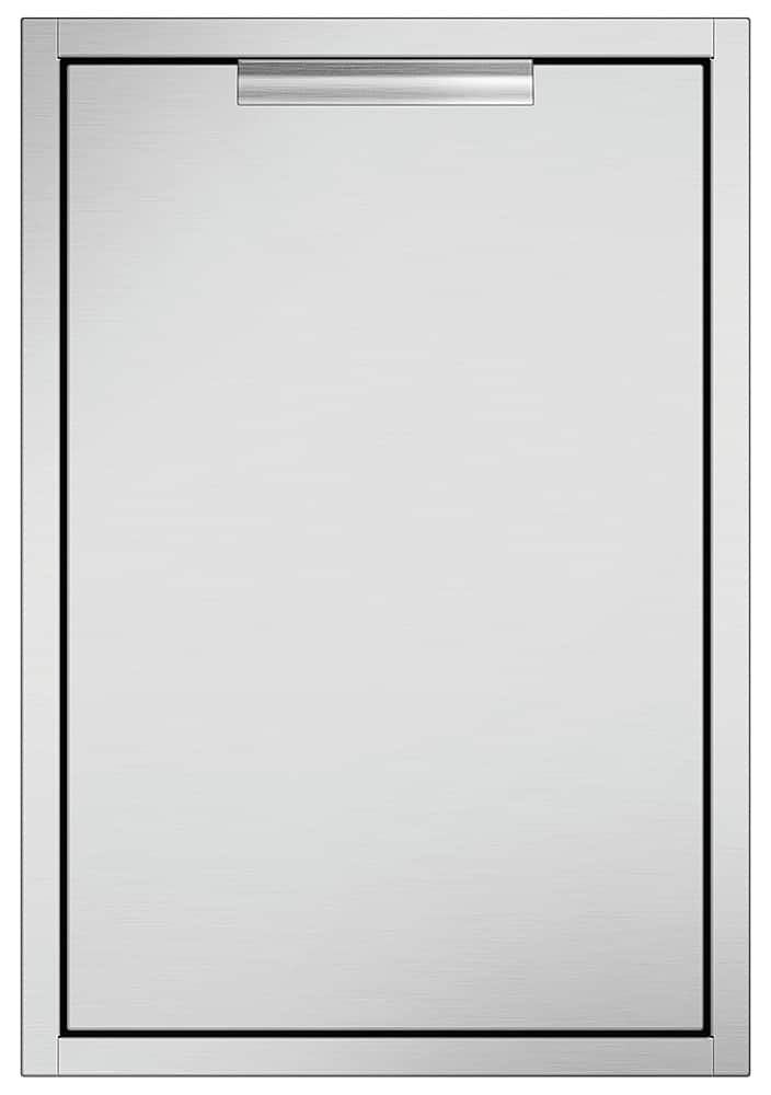 DCS - Trash bin - Brushed Stainless Steel - Angle_Zoom