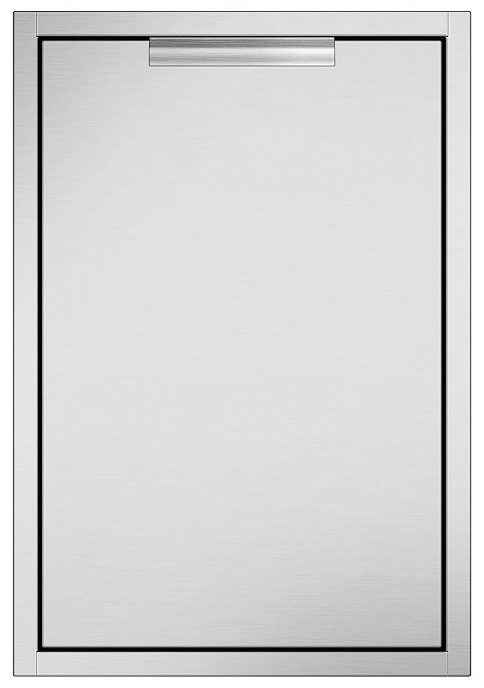 Angle. DCS - Trash bin - Brushed Stainless Steel.