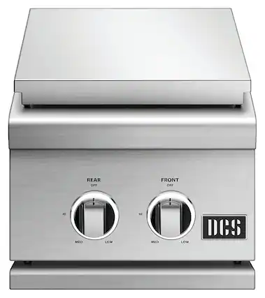 Alt View 11. DCS - Double Side Burner - Stainless Steel.